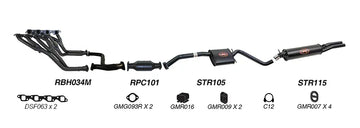 Redback Exhaust System for Holden Commodore (09/1991 - 1995), Calais (09/1991 - 1995) - Brixton 4x4 - Buy Online Now!